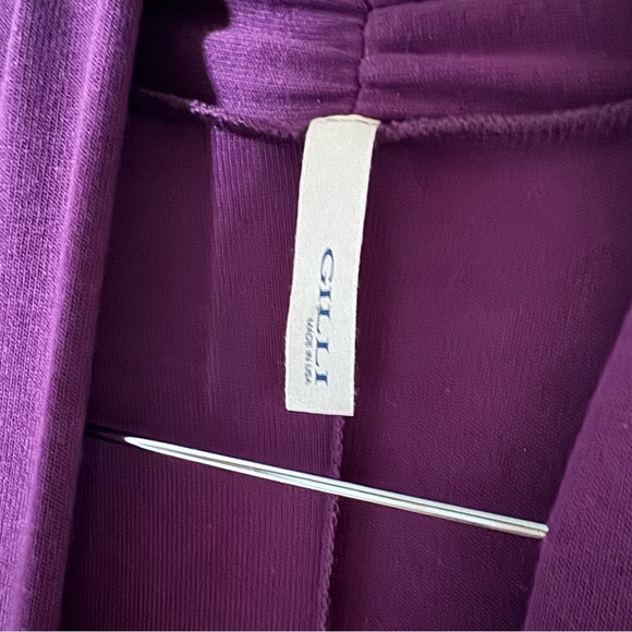 Gilli Minimalist Cross Back Open Front Cardigan Jacket Sweater Sz Medium - Picture 5 of 10